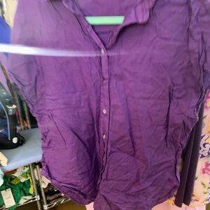 Purple Button-Up Shirt